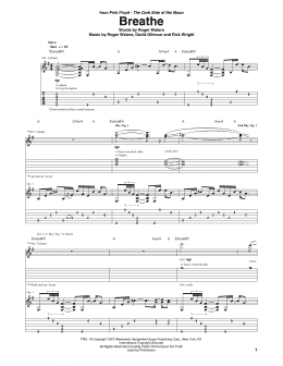 page one of Breathe (Guitar Tab)