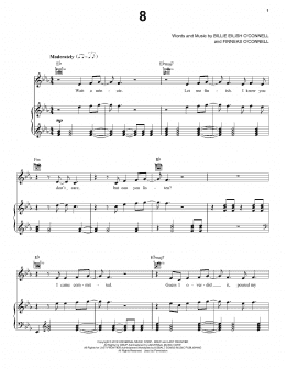 page one of 8 (Piano, Vocal & Guitar Chords (Right-Hand Melody))