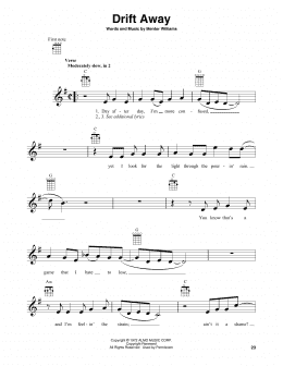 page one of Drift Away (Banjo Tab)
