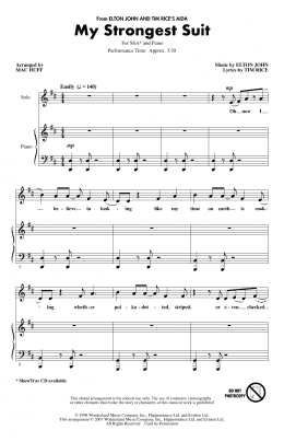 page one of My Strongest Suit (from Aida) (arr. Mac Huff) (SSA Choir)