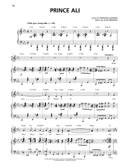 page one of Prince Ali (from Aladdin: The Broadway Musical) (Piano & Vocal)