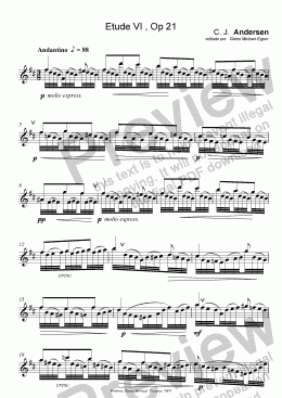 page one of Etude VI  Op 21