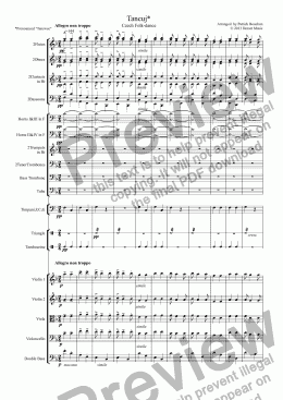 page one of Tancuj (Tanswee) Czech dance for Orchestra