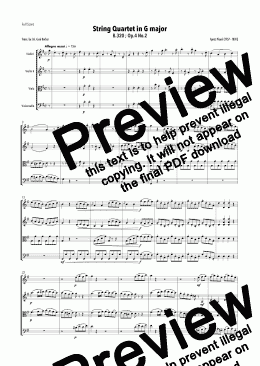 page one of Pleyel - String Quartet in G major