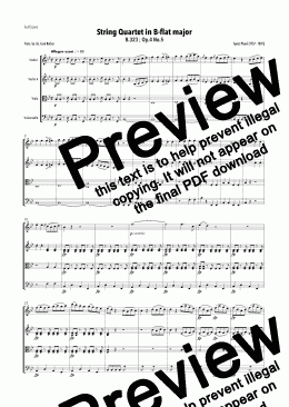 page one of Pleyel - String Quartet in B-flat major