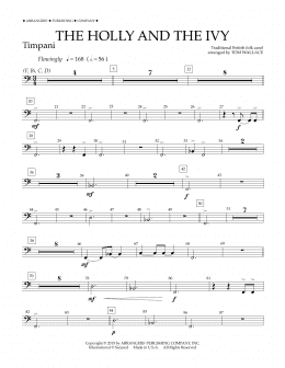 page one of The Holly and the Ivy - Timpani (Concert Band)