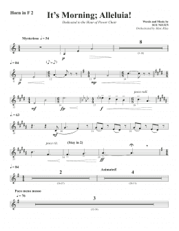 page one of It's Morning; Alleluia! - Horn 2 in F (Choir Instrumental Pak)