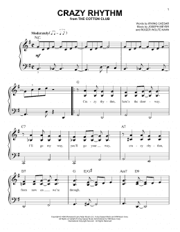 page one of Crazy Rhythm (Easy Piano)