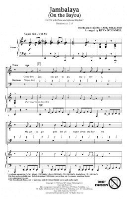 page one of Jambalaya (On The Bayou) (arr. Ryan O'Connell) (TB Choir)