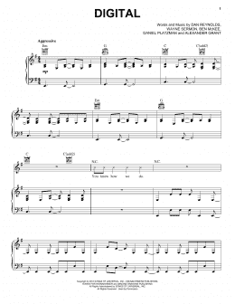 page one of Digital (Piano, Vocal & Guitar Chords (Right-Hand Melody))