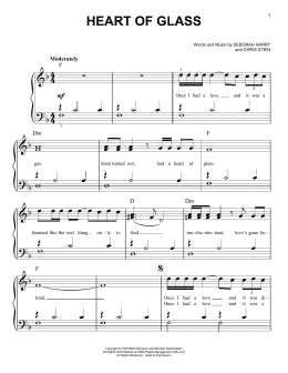 page one of Heart Of Glass (Easy Piano)