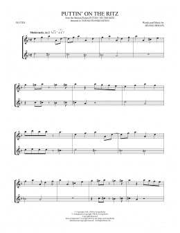 page one of Puttin' On The Ritz (Flute Duet)