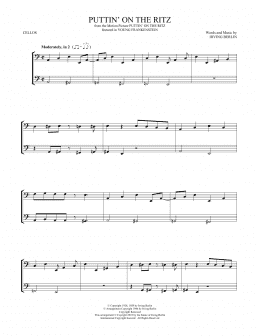 page one of Puttin' On The Ritz (Cello Duet)