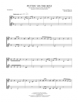 page one of Puttin' On The Ritz (Trumpet Duet)