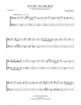 page one of Puttin' On The Ritz (Trombone Duet)