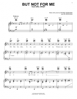 page one of But Not For Me (Vocal Pro + Piano/Guitar)