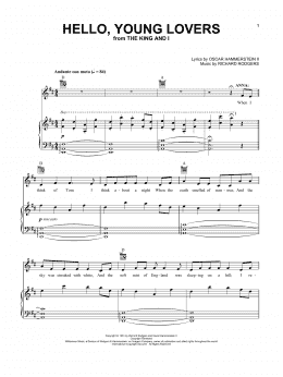 page one of Hello, Young Lovers (Vocal Pro + Piano/Guitar)