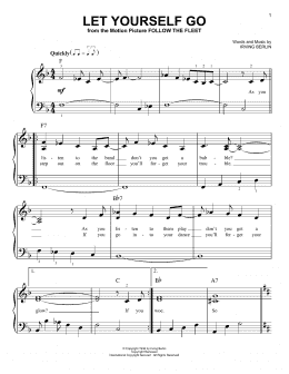 page one of Let Yourself Go (Easy Piano)