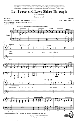 page one of Let Peace And Love Shine Through (SATB Choir)
