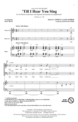 page one of 'Til I Hear You Sing (arr. Mac Huff) (SATB Choir)
