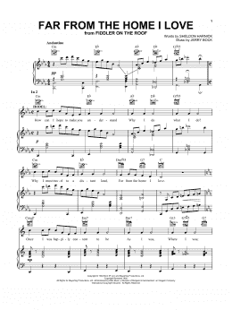 page one of Far From The Home I Love (Vocal Pro + Piano/Guitar)