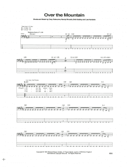 page one of Over The Mountain (Bass Guitar Tab)