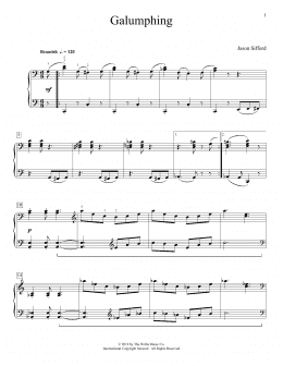 page one of Galumphing (Educational Piano)