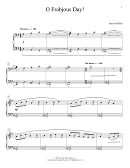 page one of O Frabjous Day! (Educational Piano)