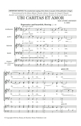 page one of Ubi Caritas Et Amor (SATB Choir)