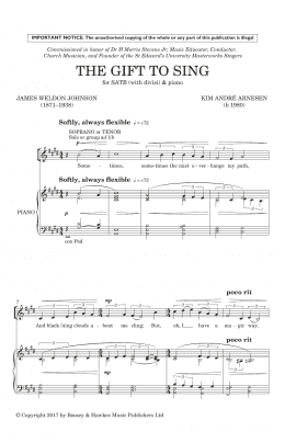 page one of The Gift To Sing (SATB Choir)