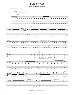 page one of Her Strut (Bass Guitar Tab)