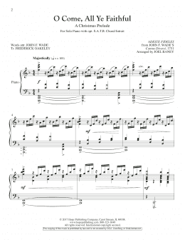 page one of O Come, All Ye Faithful (opt. SATB Choral Introit) (Piano Solo)