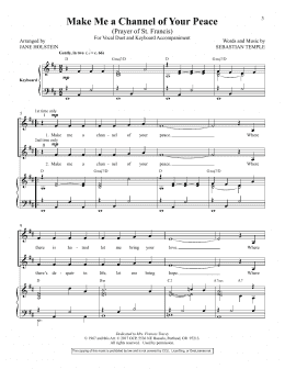 page one of Make Me A Channel Of Your Peace (Vocal Duet)
