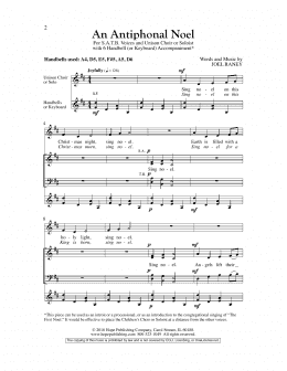 page one of An Antiphonal Noel (SATB Choir)