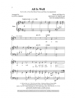 page one of Easy Settings III (SAB Choir)