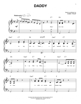 page one of Daddy (Easy Piano)