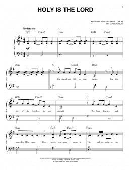 page one of Holy Is The Lord (Very Easy Piano)