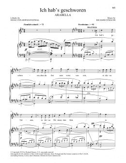 page one of Ich Hab's Geschworen (Piano & Vocal)