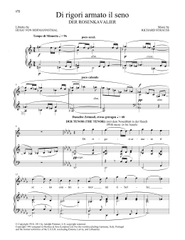 page one of Di Rigori Armato Il Seno (Piano & Vocal)