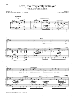 page one of Love, Too Frequently Betrayed (Piano & Vocal)