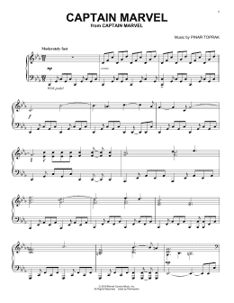 page one of Captain Marvel (Piano Solo)