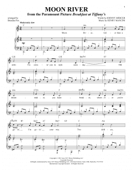 page one of Moon River (Piano & Vocal)
