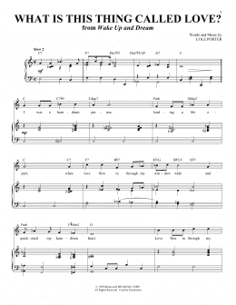 page one of What Is This Thing Called Love? (Piano & Vocal)