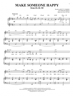 page one of Make Someone Happy (from Do Re Mi) (Piano & Vocal)