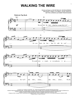 page one of Walking The Wire (Easy Piano)