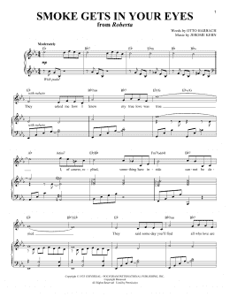 page one of Smoke Gets In Your Eyes (Piano & Vocal)