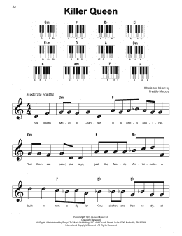 page one of Killer Queen (Super Easy Piano)