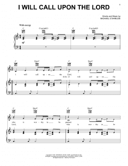 page one of I Will Call Upon The Lord (Piano, Vocal & Guitar Chords (Right-Hand Melody))