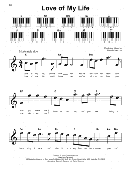 page one of Love Of My Life (Super Easy Piano)