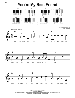 page one of You're My Best Friend (Super Easy Piano)